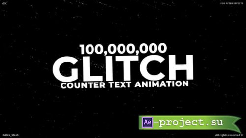 Videohive - Glitch Counter Text Animation - 61550185 - Project for After Effects