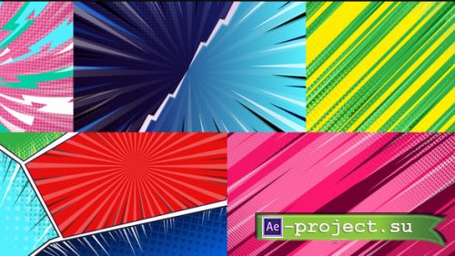 Videohive - Comic Background Loop After Effect - 61553081 - Project for After Effects