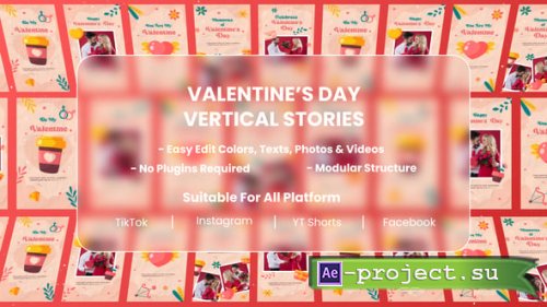 Videohive - Valentine�s Day Stories Pack - 61563982 - Project for After Effects