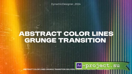 Videohive - Abstract Color Lines Grunge Transition � Analog Color & Grunge FX - 61565354