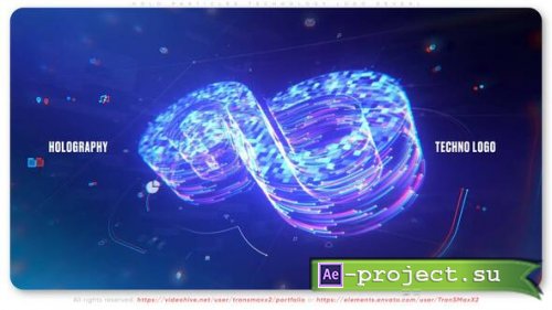 Videohive - Holo Lines Technology Logo Reveal - 61564504 - Project for After Effects