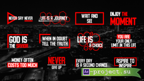 Videohive - Fast Text Box Titles - AE - 58357153 - Project for After Effects