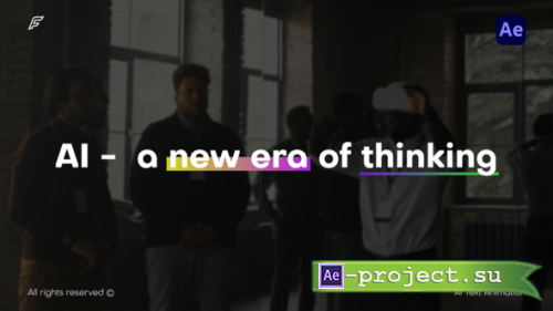 Videohive - Ai Text Animation - AE - 61026336 - Project for After Effects