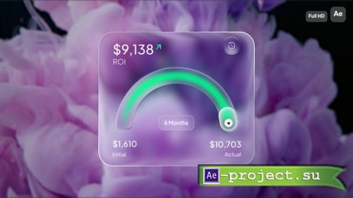 Videohive - Liquid Glass UI Widgets - 61208498 - Project for After Effects