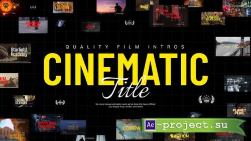 Videohive - Intro Cinematic Trailer Titles - 58889197 - Project for After Effects