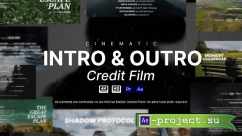 Videohive - Intro & Outro Credit Film - 58890389 - Project for After Effects