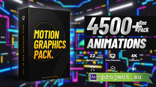 Videohive - 4500+ Graphics Pack V5 - 25010010 - Project & Script for After Effects