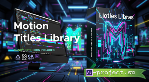 Videohive - Motion Titles Library - Animated Text Package - 33708192 - Project & Script for After Effects