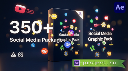 Videohive - Social Media Graphics Pack - 34699802 - Project & Script for After Effects