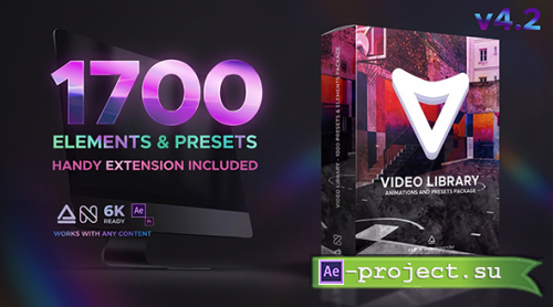 Videohive: Video Library - Video Presets Package V4.2 - 21390377 - Project & Script for After Effects