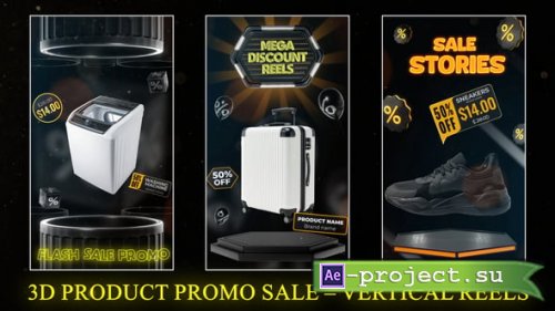 Videohive - 3D Product Promo Sale � Vertical Reels - 61548744 - Project for After Effects