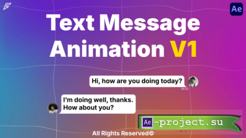Videohive - Text Message Animation - AE - 61573878 - Project for After Effects