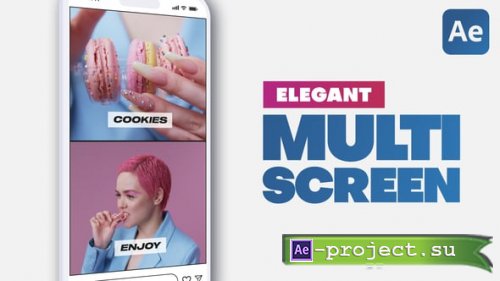 Videohive - Vertical Elegant Multi Screen | Split Screen - 61540972 - Project for After Effects