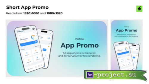 Videohive - Short App Promo - 61587371 - Project for After Effects
