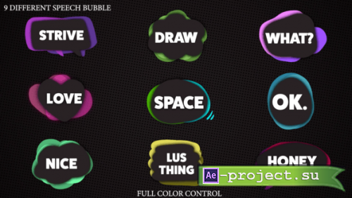 Videohive - Cartoon Speech Bubble - 61592775 - Project for After Effects