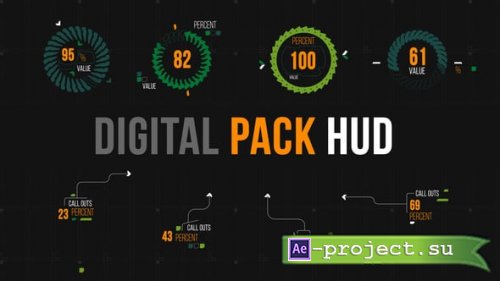 Videohive - Digital pack HUD - 61592691 - Project for After Effects