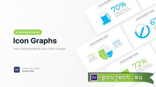 Videohive - Icon Graphs - 61240654 - Project for After Effects