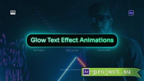 Videohive - Glow Text Box Animations - 61596387 - Project for After Effects