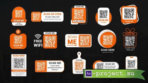 Videohive - QR Code Intro Titles - 61587148 - Project for After Effects