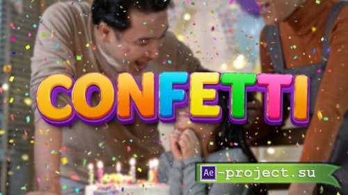 Videohive - Confetti Explosion | Vertical and Horizontal - 61597700 - Project for After Effects