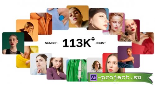 Videohive - Number Count Carousel - 61666619 - Project for After Effects