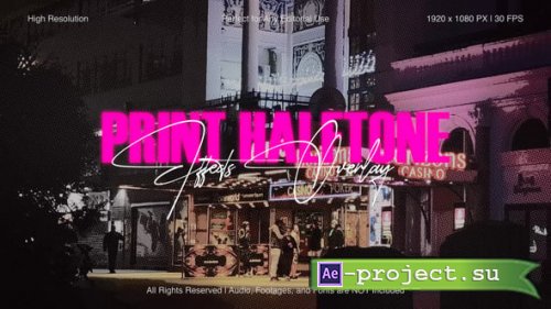 Videohive - Print Halftone Effect for After Effects - 61598553 - Project for After Effects