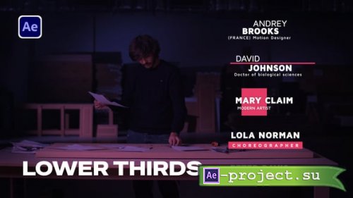 Videohive - Lower Thirds 01 - 61676329 - Project for After Effects