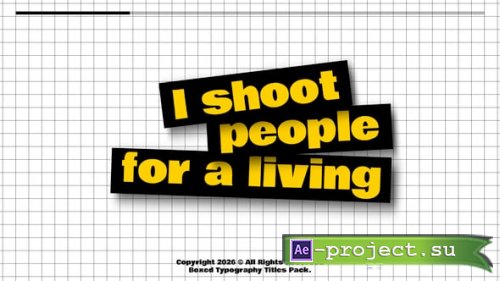 Videohive - Boxed Typography - 61681727 - Project for After Effects