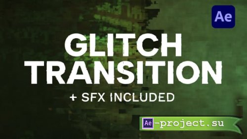 Videohive - Glitch Transitions - 61659034 - Project for After Effects