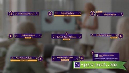 Videohive - Ramadan Lower Thirds - 61677143 - Project for After Effects