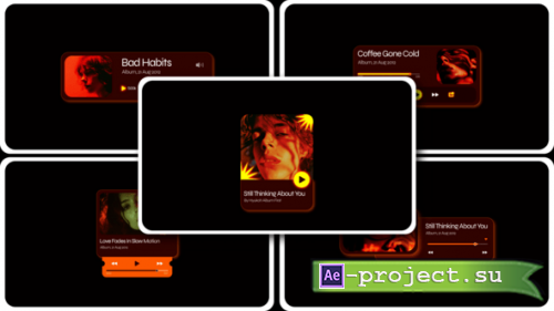 Videohive - Music App Widget After Effect - 61673862 - Project for After Effects