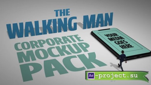 Videohive - The Walking Man (Corporate Mockup Pack) - 61692108 - Project for After Effects