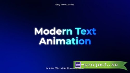 Videohive - Modern Text Animations for After Effects - 61690633 - Project for After Effects