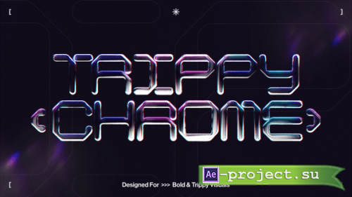 Videohive - Trippy Chrome Typography - 61703354 - Project for After Effects