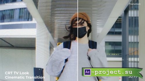 Videohive - CRT TV Look Cinematic Transition - 61705541 - Project for After Effects