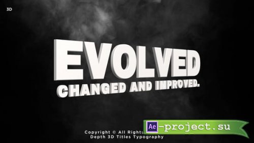 Videohive - Depth 3D Titles - 61753773 - Project for After Effects