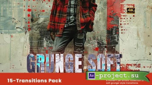 Videohive - Grunge Soft Textures Transitions | DR - 61689158 - DaVinci Resolve Templates