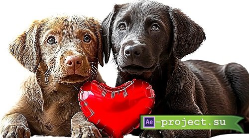 Valentine Animals - Stock images