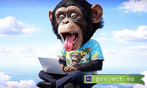 Chimpanzee Transition 52317472 - Motion Graphics template