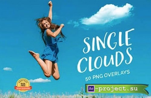 50 Single Clouds Photo Overlays 27028119