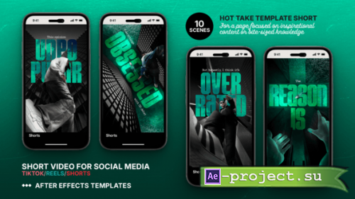 Videohive - Hot Take Short Video Template - 61563366 - Project for After Effects