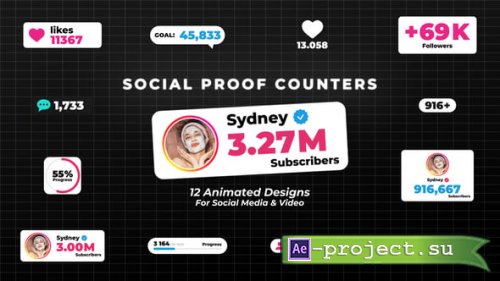 Videohive - Social Proof Counters - 61766653 - Project for After Effects