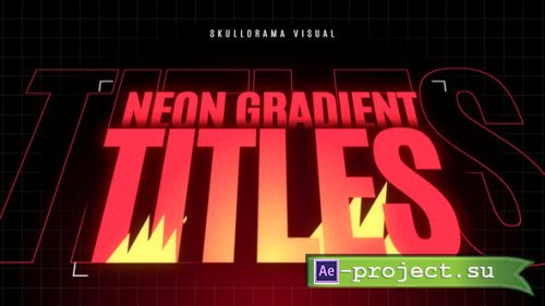 Videohive - Neon Gradient Titles - 61763780 - Project for After Effects