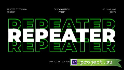 Videohive - Repeat Text Animation - 61810272 - Project for After Effects