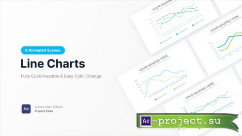 Videohive - Line Charts - 61677978 - Project for After Effects