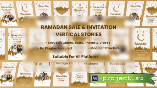 Videohive - Ramadan Sale And Invitation Stories Pack - 61801796 - Project for After Effects