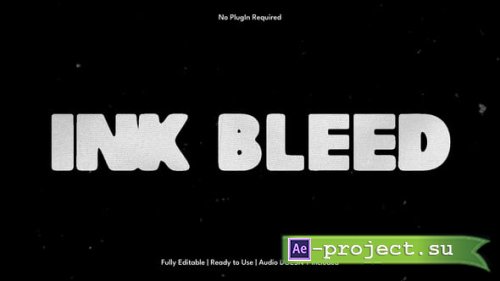 Videohive - Ink Bleed Text Animation for After Effects - 61810209 - Project for After Effects