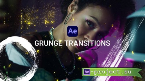 Videohive - Grunge Transitions - 61811244 - Project for After Effects