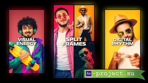 Videohive - Minimalist Trendy Split Screen Intro - 61800437 - Project for After Effects