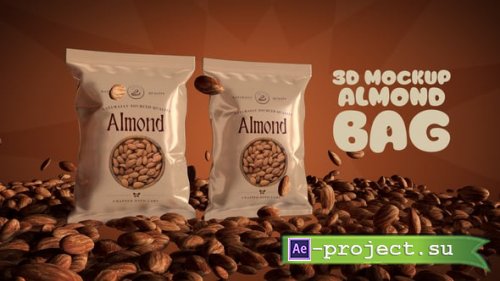 Videohive - 3D Mockup Almond Bag - 61831347 - Project for After Effects